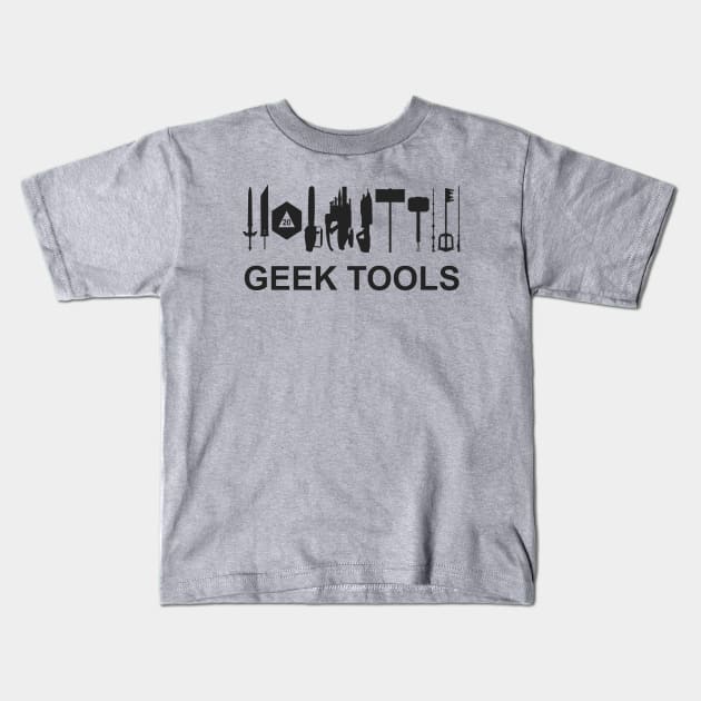 Geek Tools shirt Kids T-Shirt by KHJ